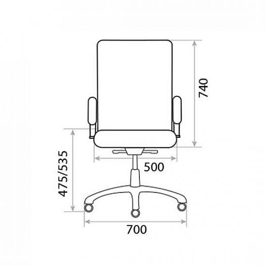 Кресло руководителя "Orion PSN" - Orion PSN, размеры