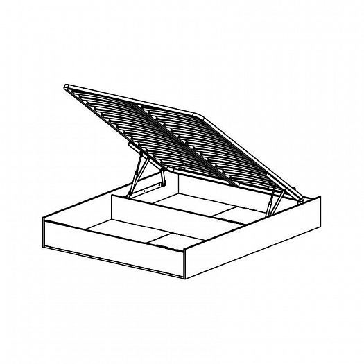 Кровать 1400 "Глазго" - Схема основания с ПМ и бельевым ящиком
