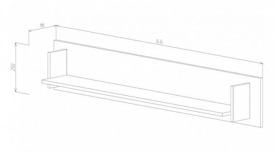 Полка "Бостон" - размеры