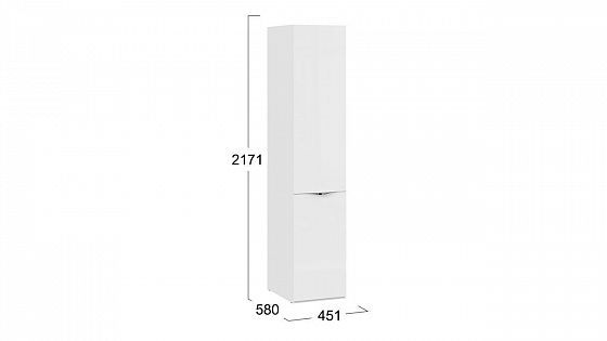 Шкаф для белья со стеклянной дверью "Глосс" - размеры